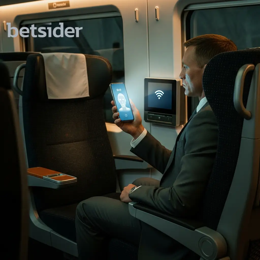 Nutzer navigiert durch das mobile Menü des Casinos